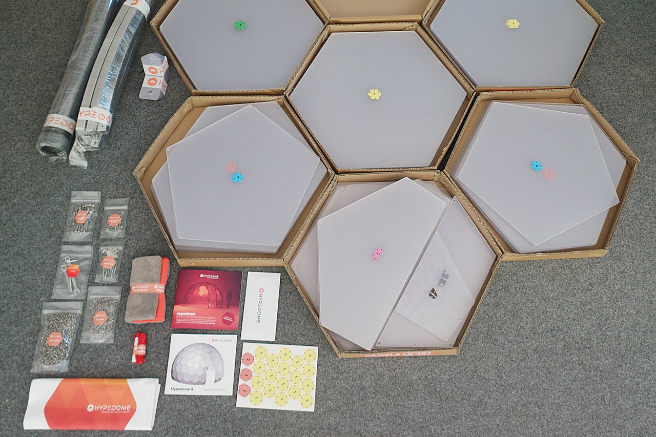 Content of the Hypedome kit