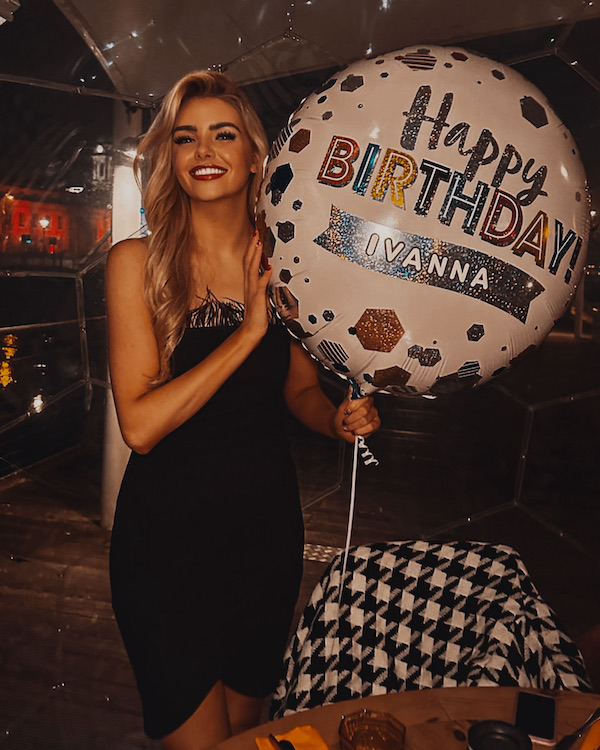 Celebrating a birthday in a dome