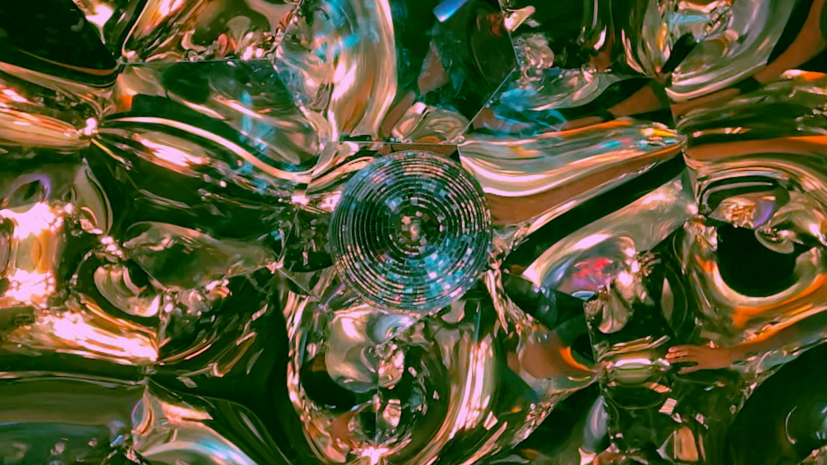 Disco ball inside the Hypedome Disco Ball