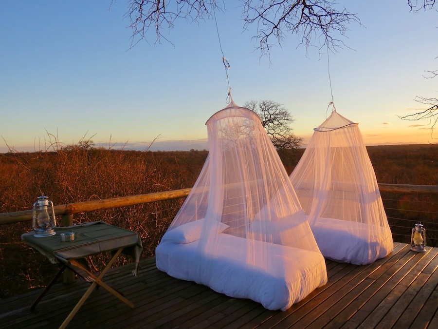 Sleeping under the stars without a tent