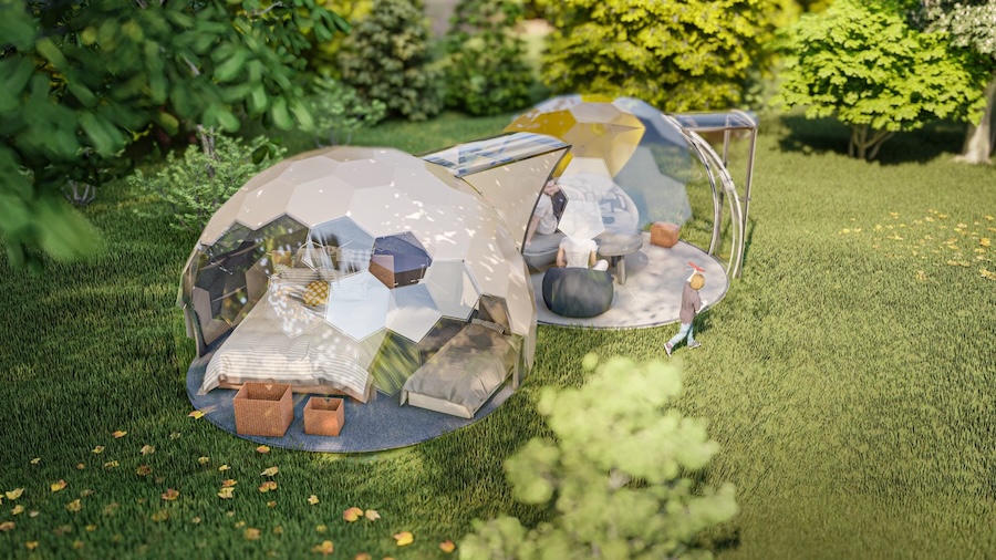 multi-dome setups in a remote location